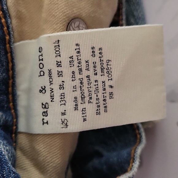 Rag&Bone NWT Chesapeake Low Rise Mini Jean Shorts - Picture 4 of 11